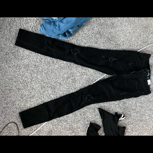 black hollister skinny jeans! - Picture 1 of 3